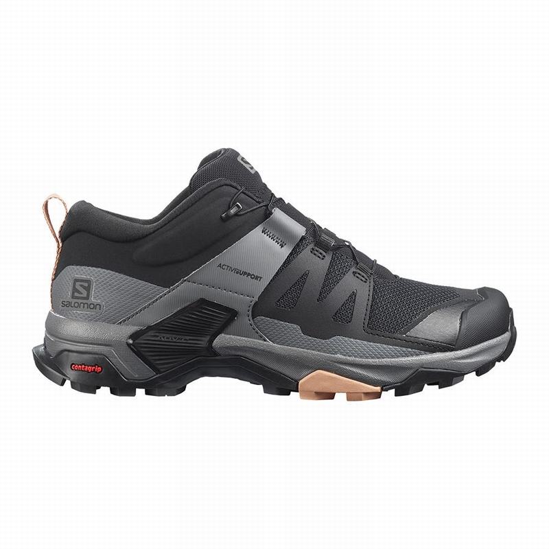 Salomon Singapore Womens Hiking Shoes - X ULTRA 4 Black | 12043-DNSJ